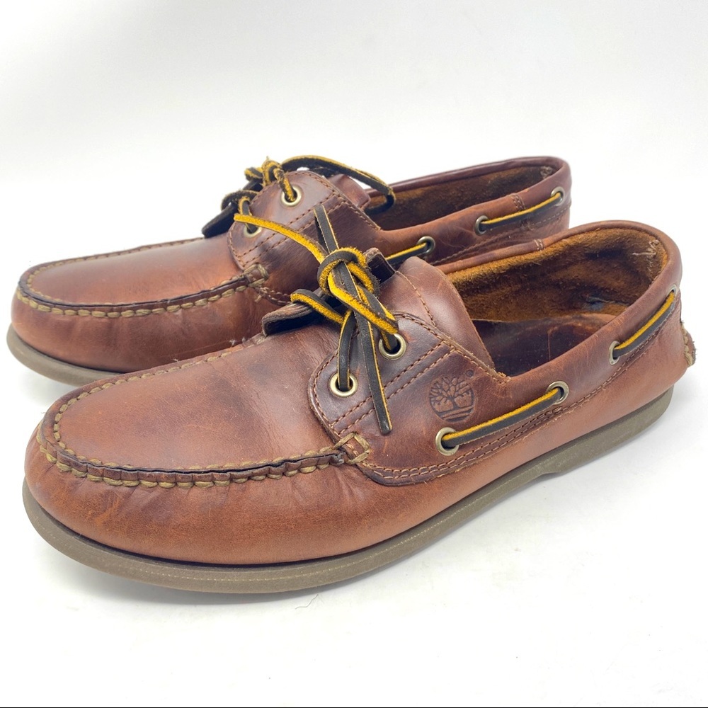 Timberland Boat Shoes Brown Leather